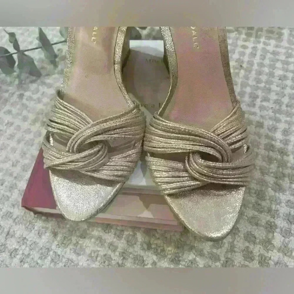 Loeffler Randall Allegra metallic sandal size 8 1/2 - Picture 9 of 10